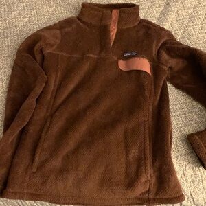 Patagonia women’s snap pocket fleece pullover EUC size medium